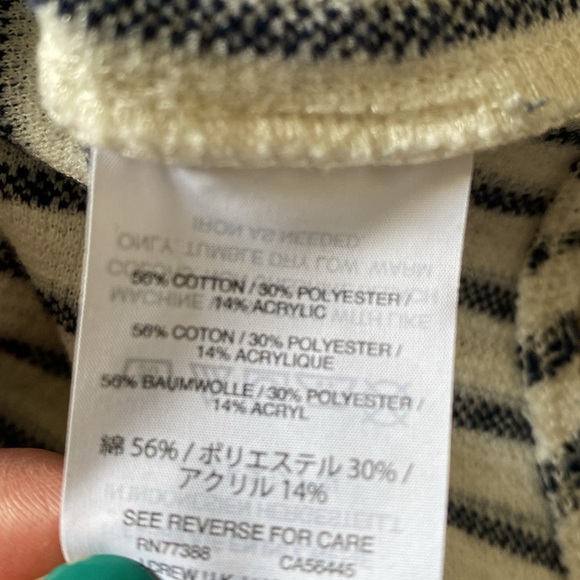 Madewell stripe top w/ curved hem - Picture 9 of 9